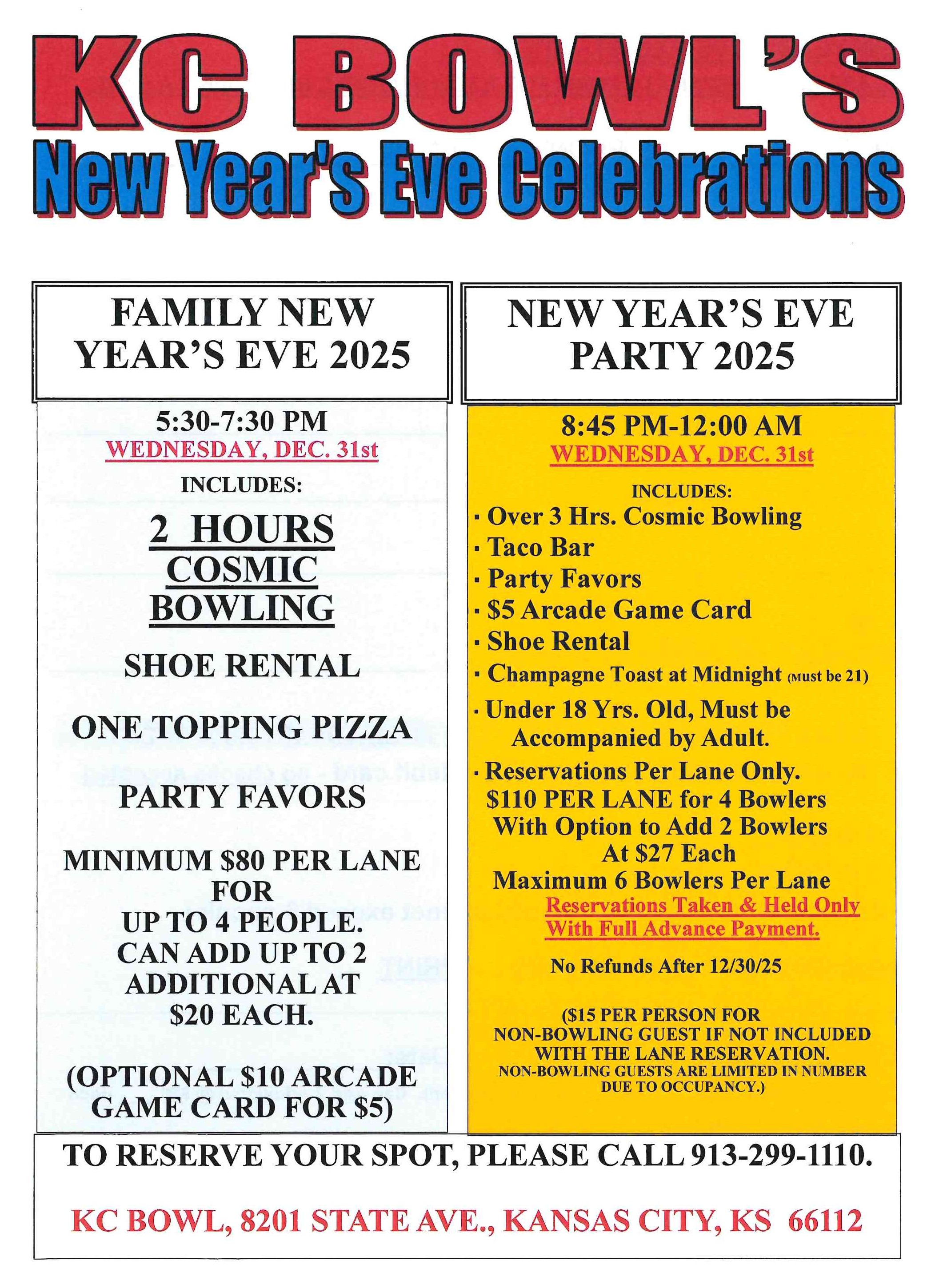 New Year's Eve Celebrations