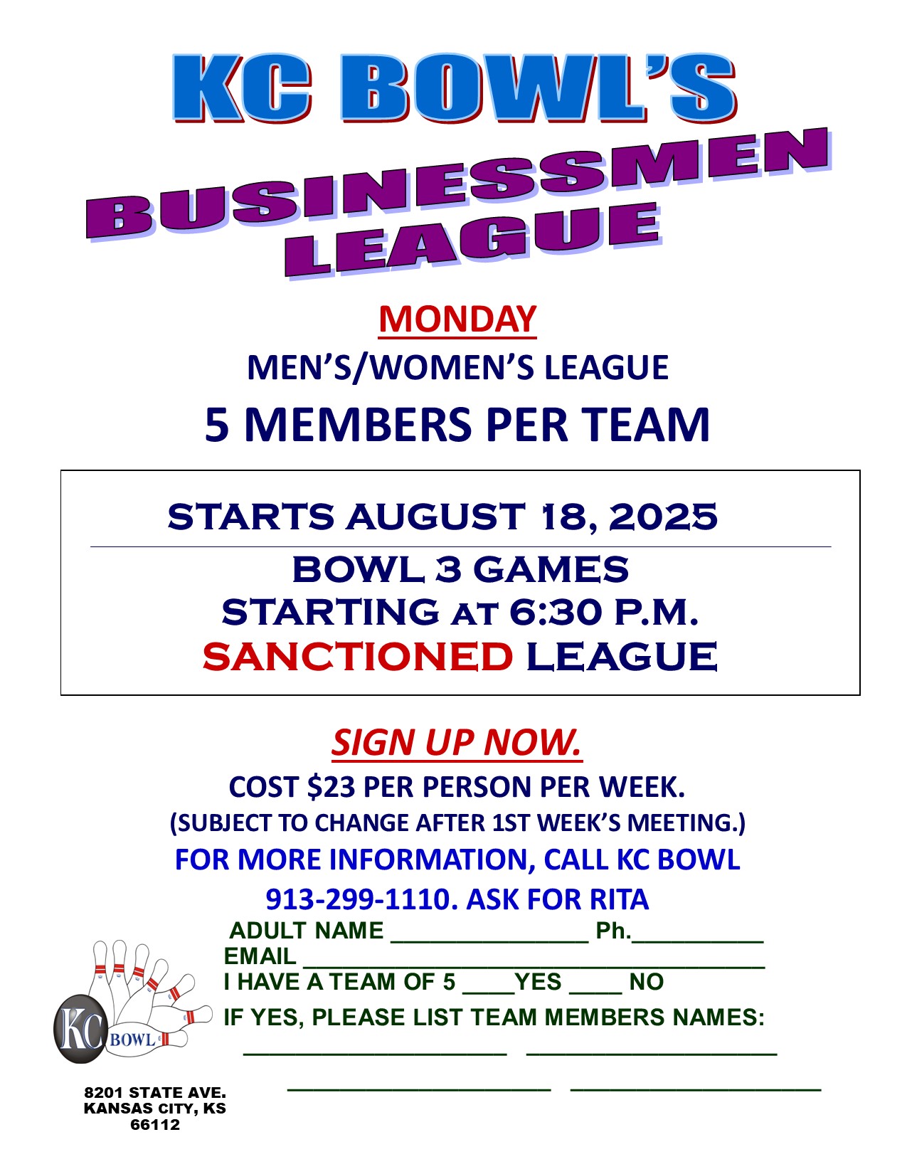 Monday Businessmen 2025